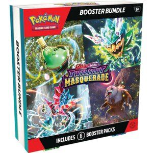 Pokemon Twilight Masquerade Booster Bundle (NEW FACTORY SEALED) On Hand -6 packs